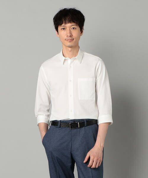 COMME CA MEN / コムサ・メン シャツ・ブラウス | TIOTIO加工 シアサッカージャージー 七分袖シャツ | 詳細3