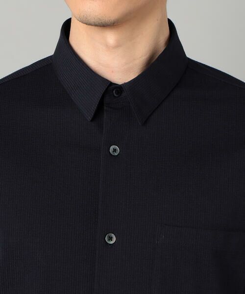 COMME CA MEN / コムサ・メン シャツ・ブラウス | TIOTIO加工 シアサッカージャージー 七分袖シャツ | 詳細12