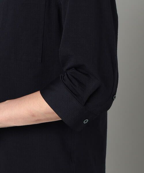 COMME CA MEN / コムサ・メン シャツ・ブラウス | TIOTIO加工 シアサッカージャージー 七分袖シャツ | 詳細14