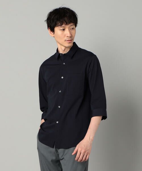 COMME CA MEN / コムサ・メン シャツ・ブラウス | TIOTIO加工 シアサッカージャージー 七分袖シャツ | 詳細8