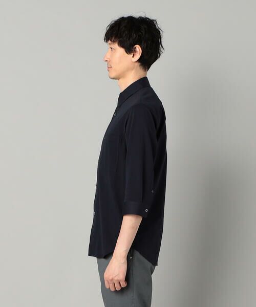 COMME CA MEN / コムサ・メン シャツ・ブラウス | TIOTIO加工 シアサッカージャージー 七分袖シャツ | 詳細10