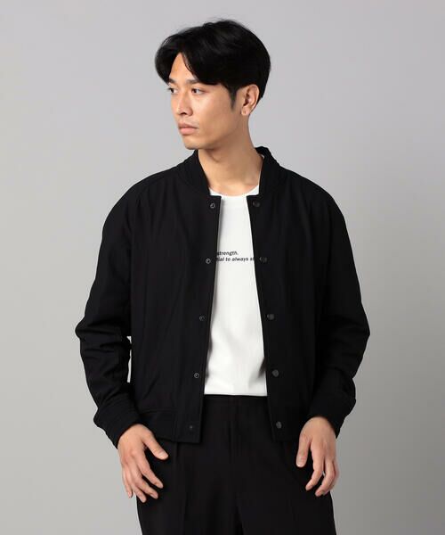 COMME CA MEN / コムサ・メン ブルゾン | カラミ風トリコットジャージー ブルゾン | 詳細4