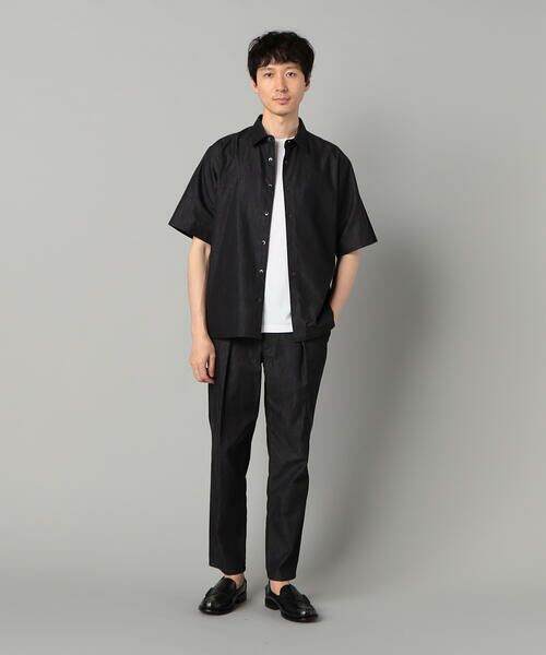 COMME CA MEN / コムサ・メン スラックス・ドレスパンツ | 岡山織り超長綿高密度デニム インタックパンツ | 詳細1