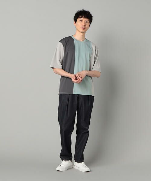 COMME CA MEN / コムサ・メン スラックス・ドレスパンツ | 岡山織り超長綿高密度デニム インタックパンツ | 詳細11