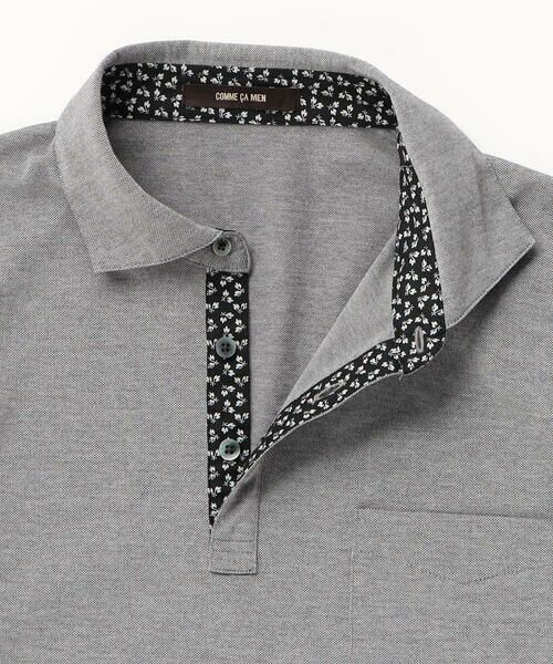 COMME CA MEN / コムサ・メン ポロシャツ | AEGEAN ORGANICシルケットカノコ カッタウェイポロシャツ | 詳細3