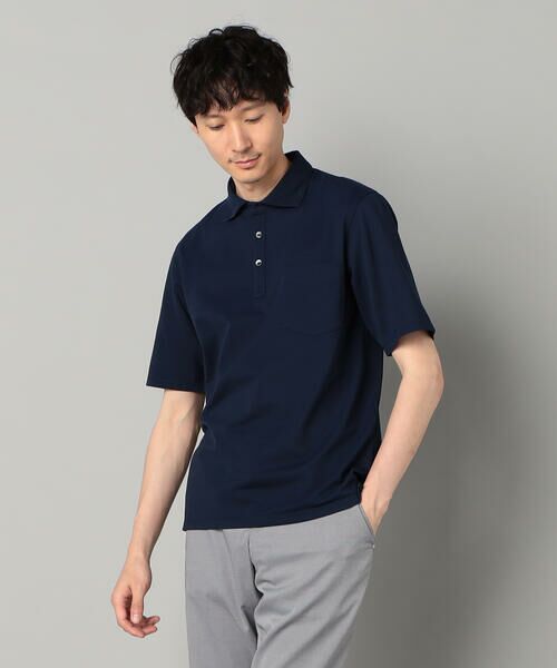 COMME CA MEN / コムサ・メン ポロシャツ | AEGEAN ORGANICシルケットカノコ カッタウェイポロシャツ | 詳細7