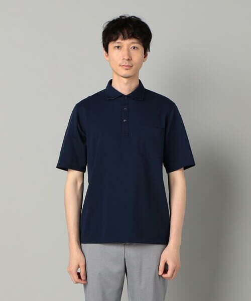 COMME CA MEN / コムサ・メン ポロシャツ | AEGEAN ORGANICシルケットカノコ カッタウェイポロシャツ | 詳細9