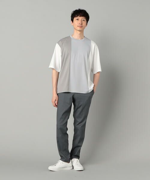 【 】カラーブロック クルーネック ロゴ Tシャツ♪ カラーブロック Tシャツ （Tシャツ）｜COMME CA MEN / コムサ