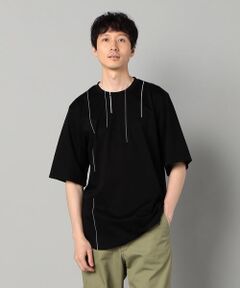 COMME CA MEN / コムサ・メン Tシャツ | シルケットスムース ラインTシャツ