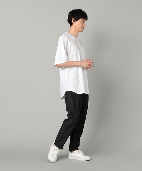 COMME CA MEN / コムサ・メン Tシャツ | シルケットスムース ラインTシャツ | 詳細1