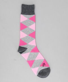 COMME CA MEN / コムサ・メン ソックス | ダイヤ柄 クルーソックス