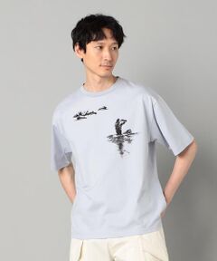 COMME CA MEN / コムサ・メン Tシャツ | サーフガールプリント Tシャツ