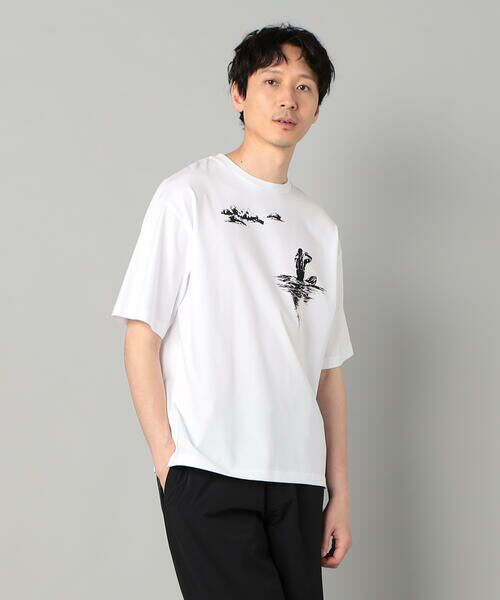 COMME CA MEN / コムサ・メン Tシャツ | サーフガールプリント Tシャツ | 詳細3