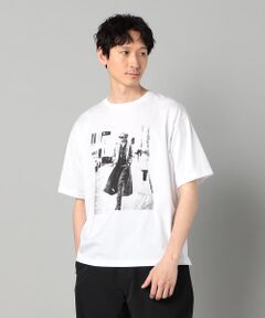 COMME CA MEN / コムサ・メン Tシャツ | ウォーキングガールプリント Tシャツ