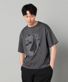 COMME CA MEN / コムサ・メン Tシャツ | ウォーキングガールプリント Tシャツ