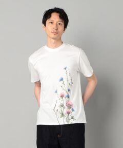 COMME CA MEN / コムサ・メン Tシャツ | ヤグルマギクプリント  Tシャツ