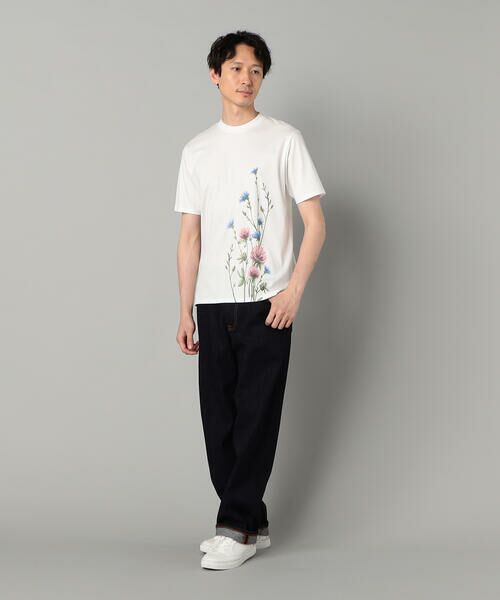 COMME CA MEN / コムサ・メン Tシャツ | ヤグルマギクプリント  Tシャツ | 詳細1