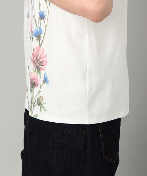 COMME CA MEN / コムサ・メン Tシャツ | ヤグルマギクプリント  Tシャツ | 詳細10