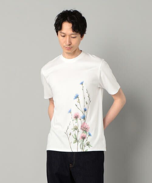 COMME CA MEN / コムサ・メン Tシャツ | ヤグルマギクプリント  Tシャツ | 詳細3