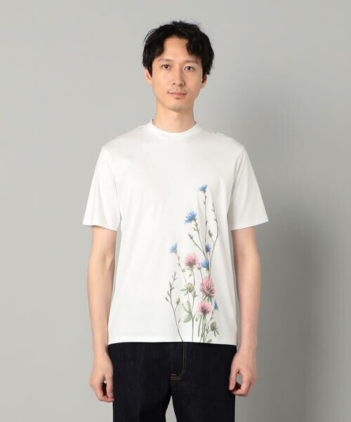 COMME CA MEN / コムサ・メン Tシャツ | ヤグルマギクプリント  Tシャツ | 詳細5