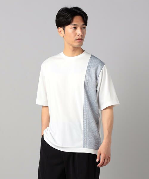 COMME CA MEN / コムサ・メン Tシャツ | ケーブルコンビ Tシャツ | 詳細3