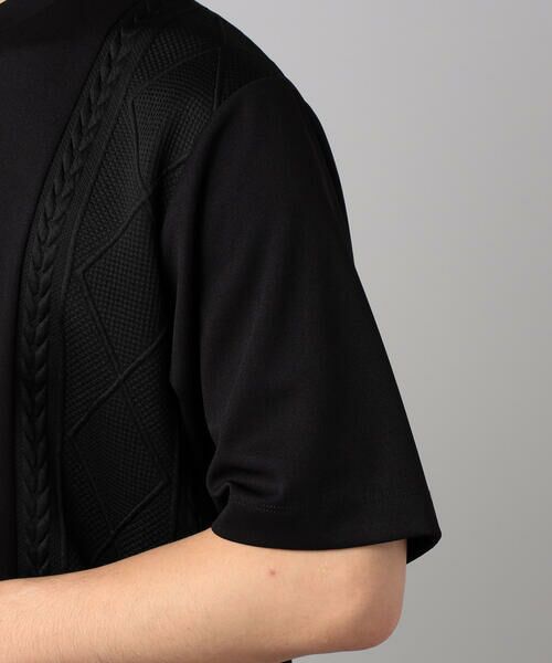 COMME CA MEN / コムサ・メン Tシャツ | ケーブルコンビ Tシャツ | 詳細14