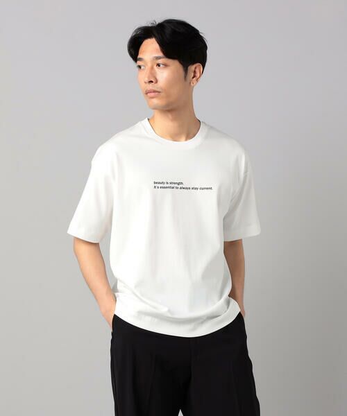 COMME CA MEN / コムサ・メン Tシャツ | シルキースムース ロゴTシャツ | 詳細7