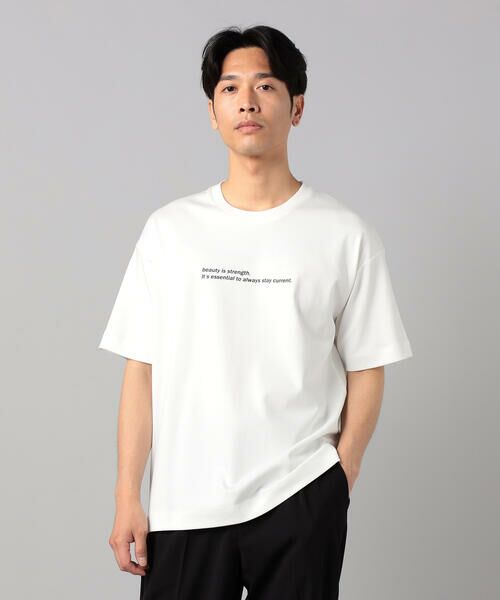 COMME CA MEN / コムサ・メン Tシャツ | シルキースムース ロゴTシャツ | 詳細8