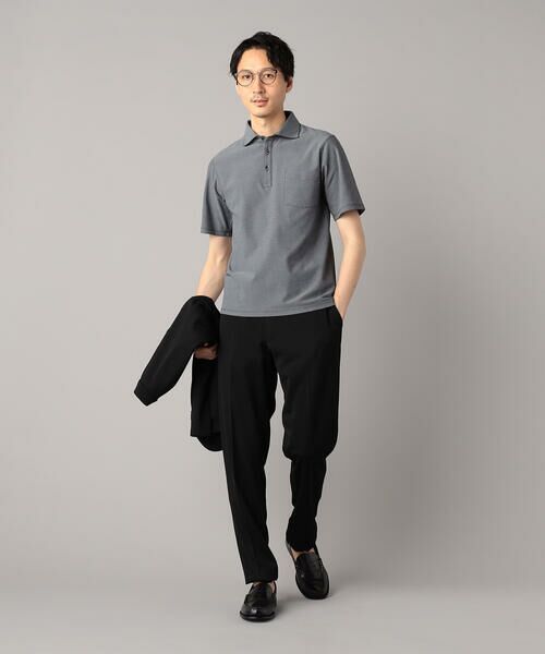 COMME CA MEN / コムサ・メン スラックス・ドレスパンツ | 【セットアップ対応】マイクロメッシュエアージャージー テーパードパンツ | 詳細7