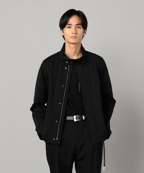 COMME CA MEN / コムサ・メン ブルゾン | ソロテックス レーヨンフィラメント ショートモッズブルゾン(ブラック)