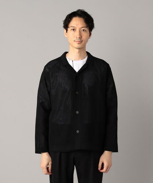 COMME CA MEN / コムサ・メン カーディガン・ボレロ | メッシュ編み ニットシャツ | 詳細7