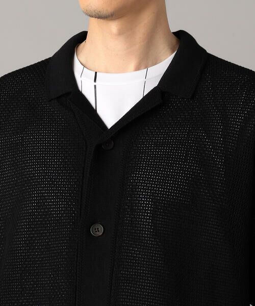 COMME CA MEN / コムサ・メン カーディガン・ボレロ | メッシュ編み ニットシャツ | 詳細10