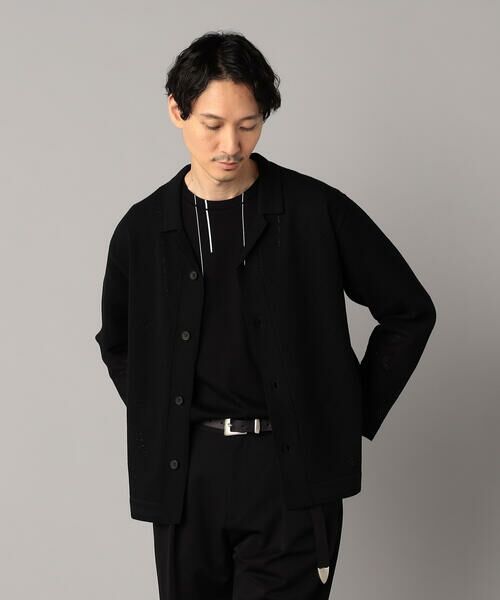 COMME CA MEN / コムサ・メン カーディガン・ボレロ | メッシュ編み ニットシャツ | 詳細3