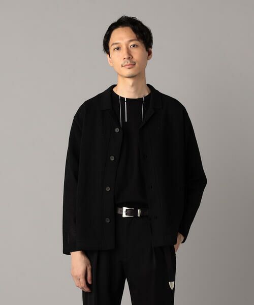COMME CA MEN / コムサ・メン カーディガン・ボレロ | メッシュ編み ニットシャツ | 詳細4
