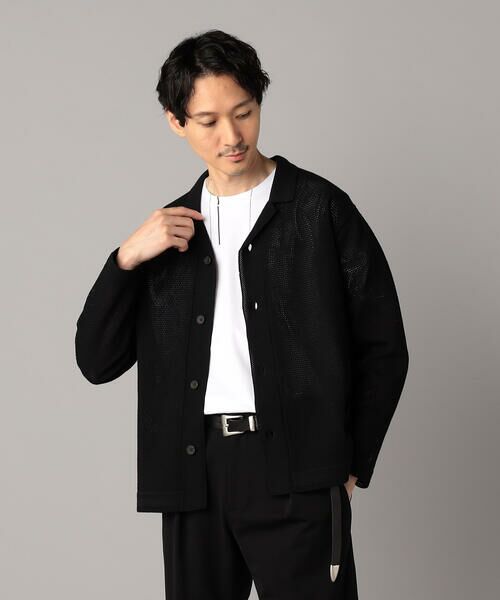 COMME CA MEN / コムサ・メン カーディガン・ボレロ | メッシュ編み ニットシャツ | 詳細5