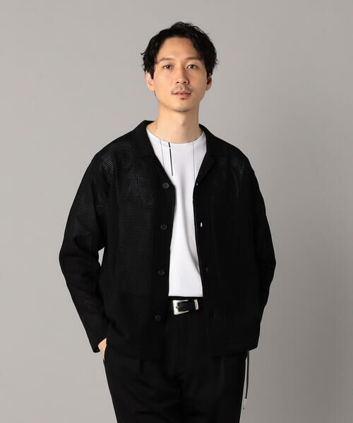 COMME CA MEN / コムサ・メン カーディガン・ボレロ | メッシュ編み ニットシャツ | 詳細6