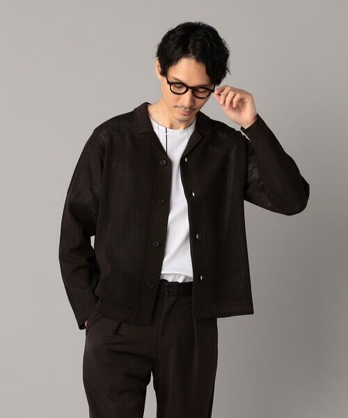 COMME CA MEN / コムサ・メン カーディガン・ボレロ | メッシュ編み ニットシャツ | 詳細17