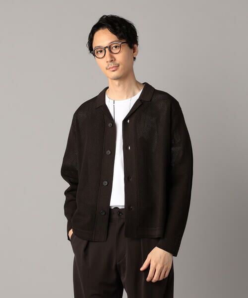 COMME CA MEN / コムサ・メン カーディガン・ボレロ | メッシュ編み ニットシャツ | 詳細18