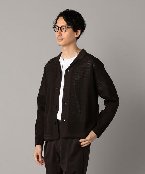 COMME CA MEN / コムサ・メン カーディガン・ボレロ | メッシュ編み ニットシャツ | 詳細16