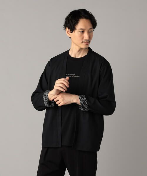 COMME CA MEN / コムサ・メン カーディガン・ボレロ | 花柄使い ハッピカーディガン | 詳細3