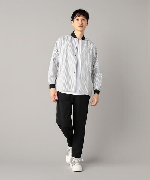 COMME CA MEN / コムサ・メン ブルゾン | ストライプシャツ ブルゾン | 詳細1