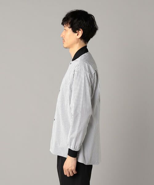 COMME CA MEN / コムサ・メン ブルゾン | ストライプシャツ ブルゾン | 詳細7