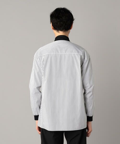 COMME CA MEN / コムサ・メン ブルゾン | ストライプシャツ ブルゾン | 詳細8