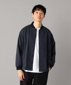 COMME CA MEN / コムサ・メン ブルゾン | ストレッチツイルシャツ ブルゾン