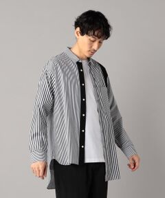 COMME CA MEN / コムサ・メン シャツ・ブラウス | アシンメトリー ストライプシャツ