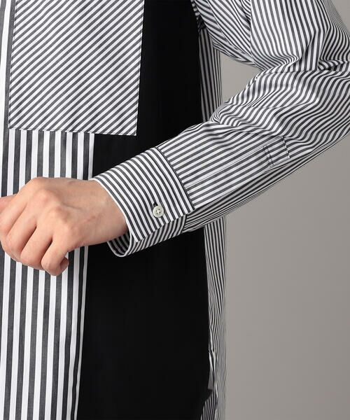 COMME CA MEN / コムサ・メン シャツ・ブラウス | アシンメトリー ストライプシャツ | 詳細11
