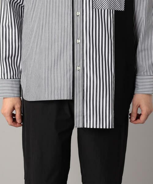 COMME CA MEN / コムサ・メン シャツ・ブラウス | アシンメトリー ストライプシャツ | 詳細13