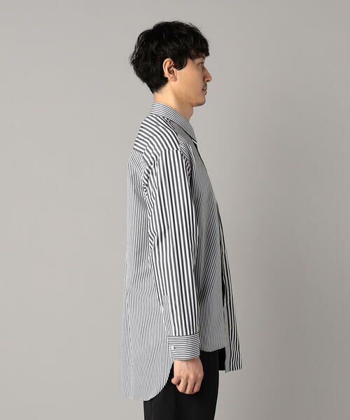 COMME CA MEN / コムサ・メン シャツ・ブラウス | アシンメトリー ストライプシャツ | 詳細7