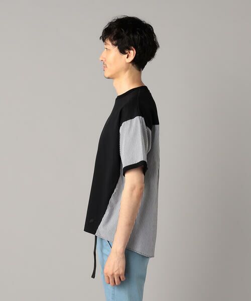 COMME CA MEN / コムサ・メン Tシャツ | ストライプ切替 Tシャツ | 詳細5