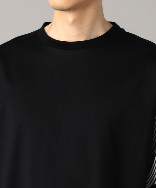 COMME CA MEN / コムサ・メン Tシャツ | ストライプ切替 Tシャツ | 詳細7